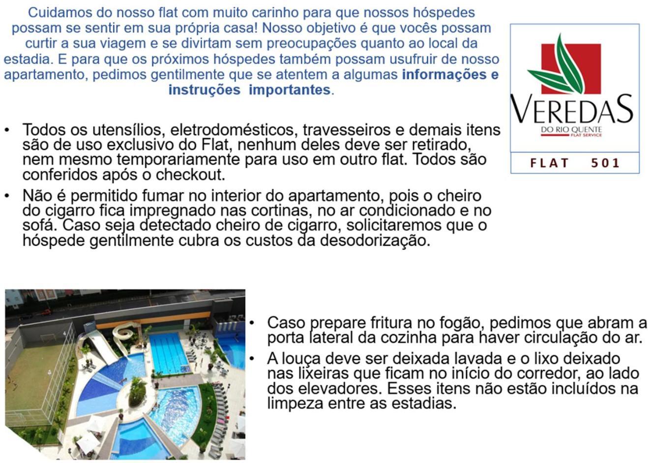 Flat 501 - Completo com piscina e área de lazer Rio Quente Exterior foto